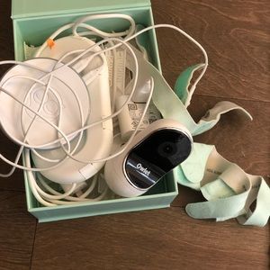 Owlet camera and sock with base